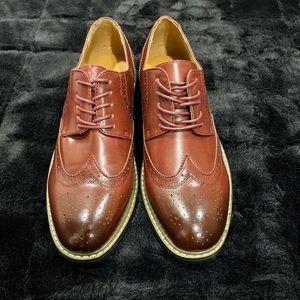 Burgundy Mens Oxfords